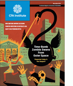 Cover Page of CFA Magazine March April 2013